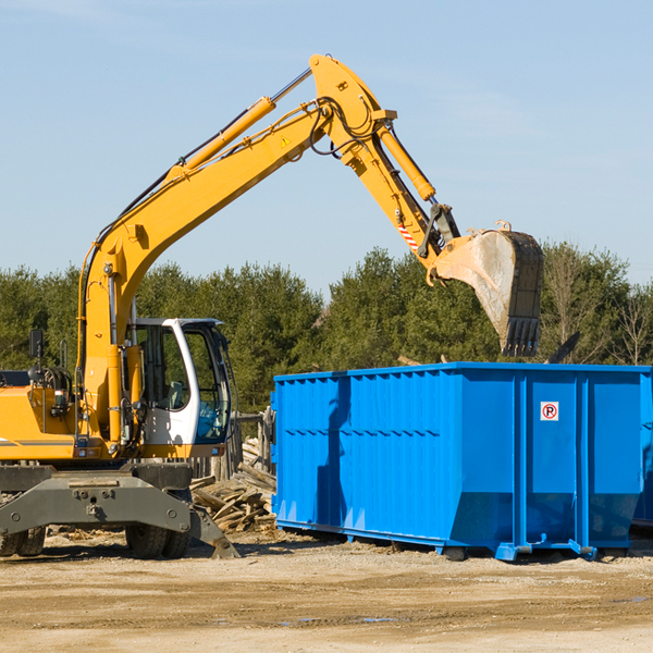 what happens if the residential dumpster is damaged or stolen during rental in Center Point